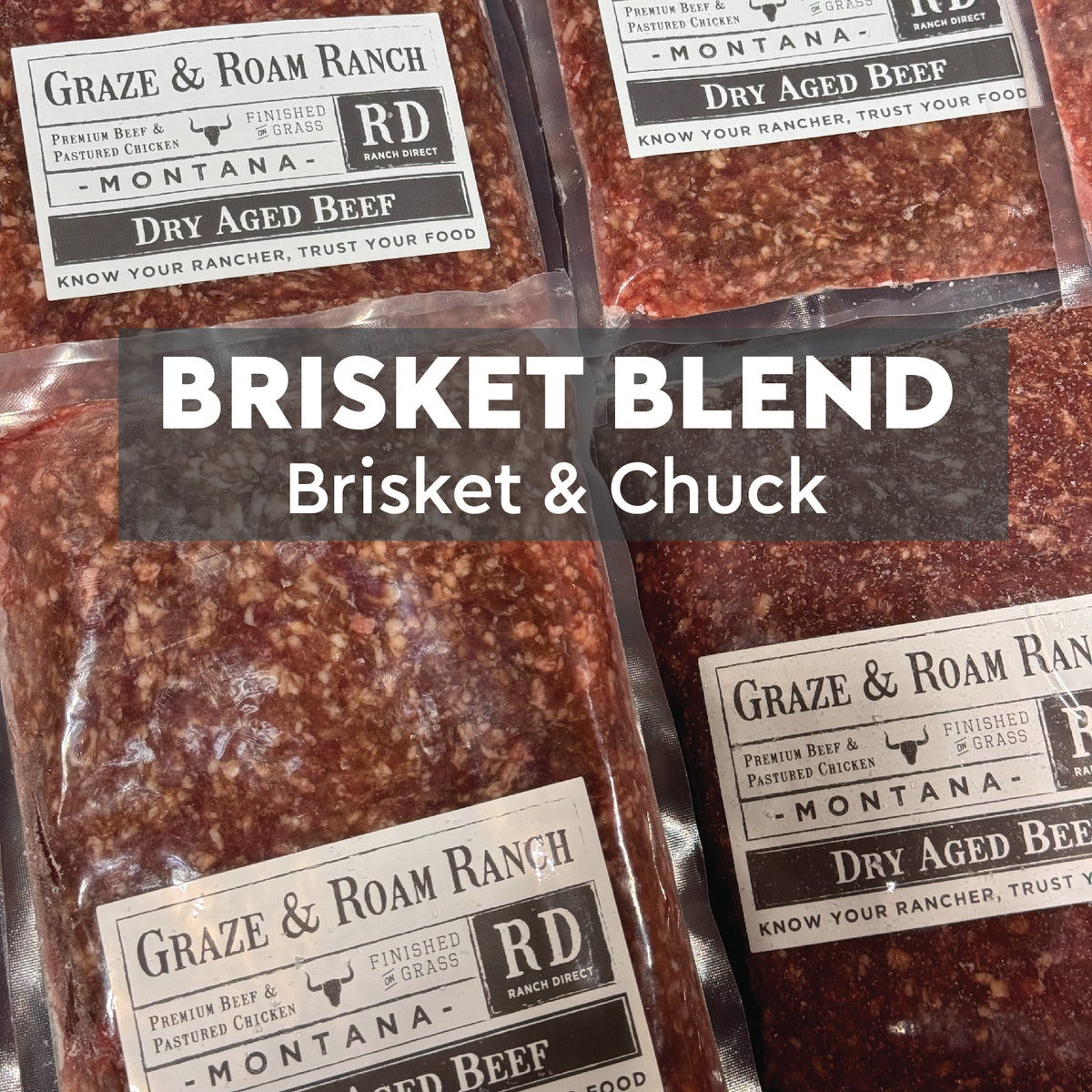 Grass-Finished Ground Beef - Brisket Blend