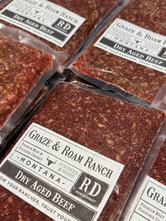 Ground Beef 1 lb.     Quick-Thaw Flat Packs